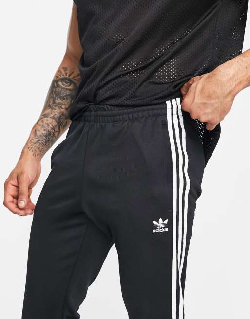 Jogging slim 3 bandes gris homme - Adidas