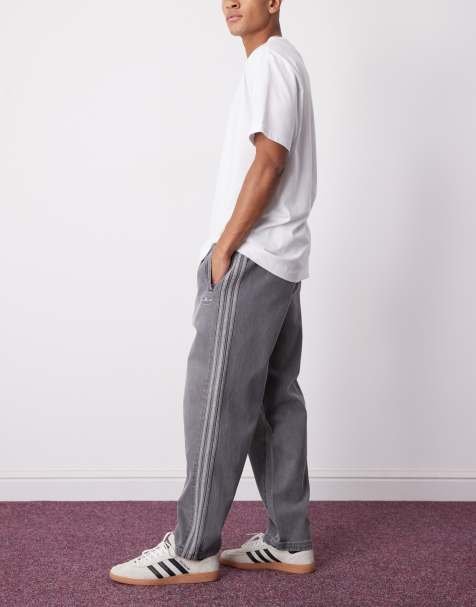 adidas Originals - Adicolor - Pantalon de jogging ample en denim - Gris délavé - view 1