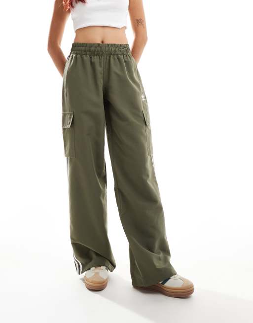adidas Originals Adicolor Pantalon de survetement style cargo avec 3 bandes Vert