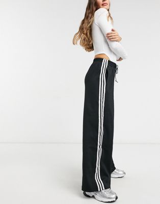 Femme adidas Originals - adicolor - Pantalon large à trois bandes - Noir
