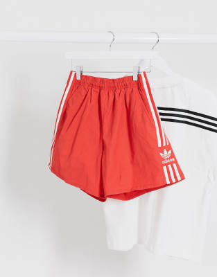 pantaloncini adidas rossi