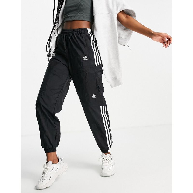 Joggers Tute adidas Originals - adicolor - Pantaloni sportivi neri con tre strisce e tasche 