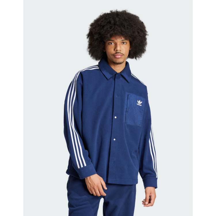 ★ADIDAS ORIGINALS★ ADICOLOR POLA FLEECE SHIRT adidas Adicolor Polar Fleece Shirt - Beige | Free Shipping