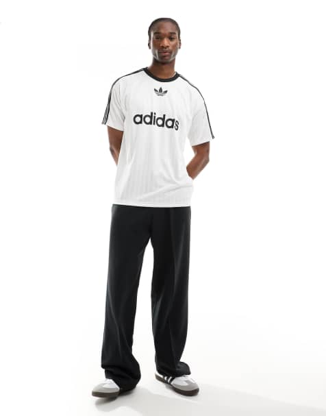adidas Originals Adicolor Poly T-shirt in white - view 1