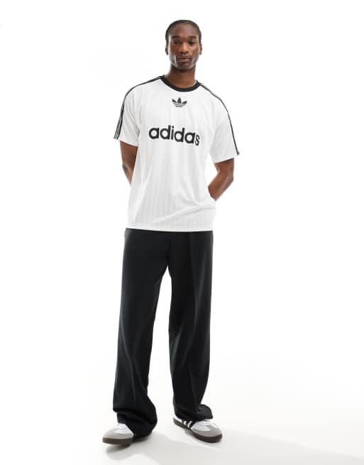 adidas Originals Adicolor Poly T-shirt in white