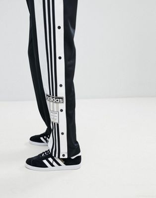 adidas popper trousers mens