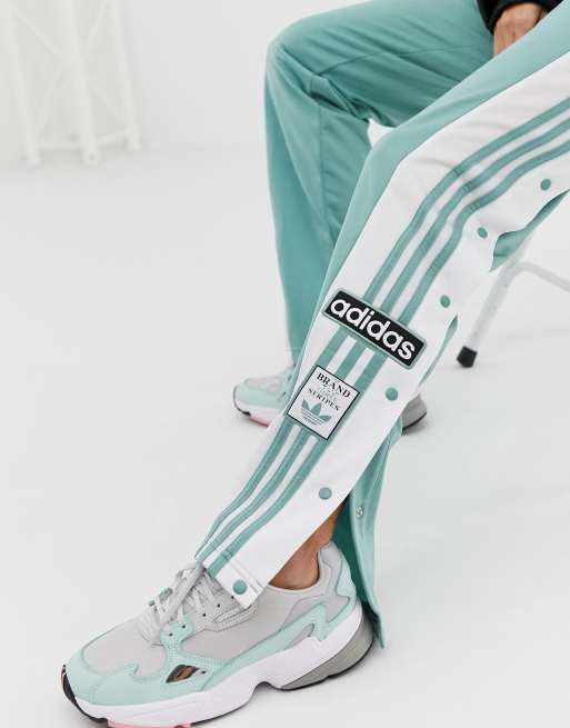 Negar Personalmente Escalera adidas Originals adicolor popper pants in vapour steel | ASOS