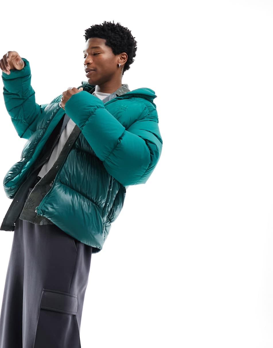 adidas Originals Adicolor puffer jacket in green