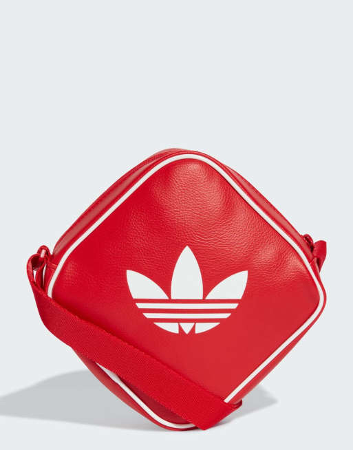 adidas Originals - Adicolor - Rød klassisk diamantformet taske