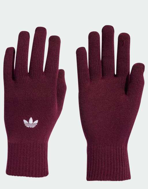 adidas Originals - Adicolor - Rødbrune smartphone-handsker