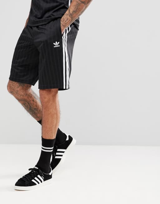 Black adidas retro shorts on sale
