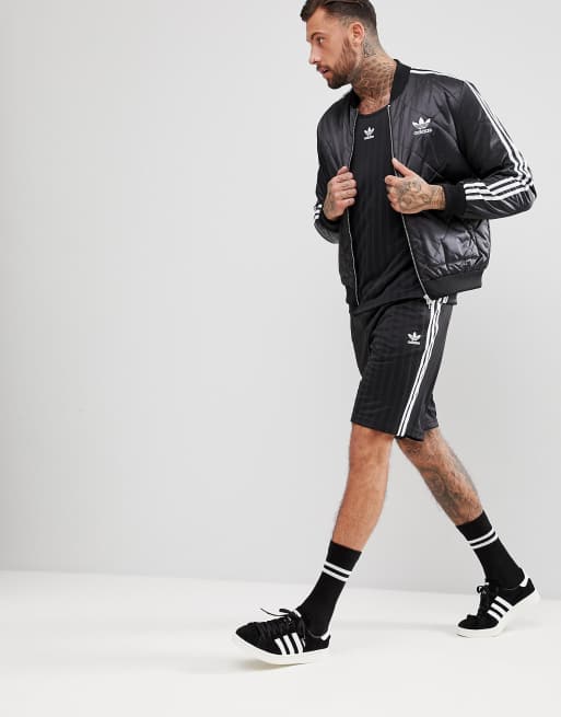 Adidas originals adicolor retro shorts in black clearance