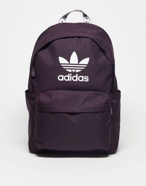 adidas Originals - Adicolor - Rygsæk med trekløver i rødbrun
