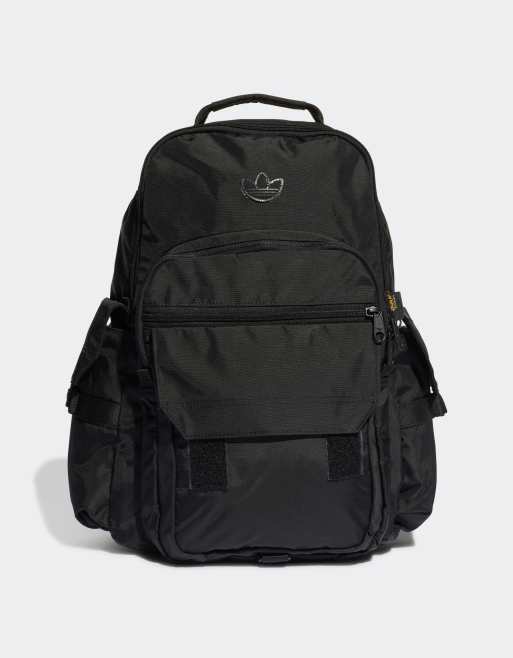 adidas Originals - adicolor - Sac à dos avec poches sur le côté - Noir 