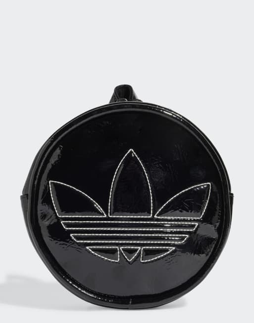 adidas Originals - Adicolor - Sac à dos rond de qualité supérieure - Noir