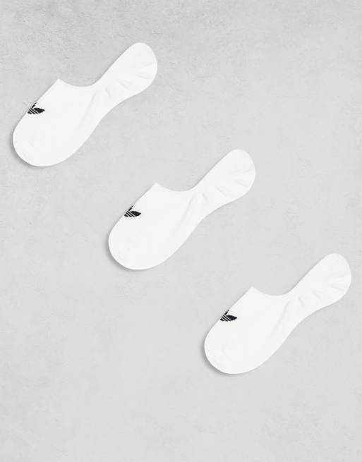 adidas Originals - adicolor - Set van 3 paar lage sokken met Trefoil-logo in wit