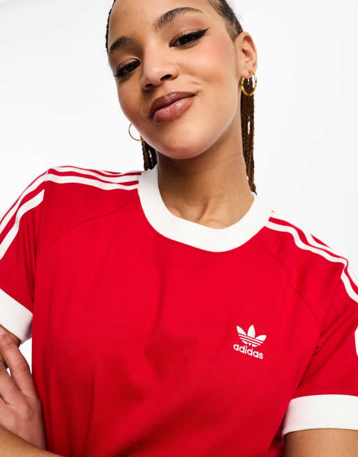 Tee shirt rouge adidas hot sale femme