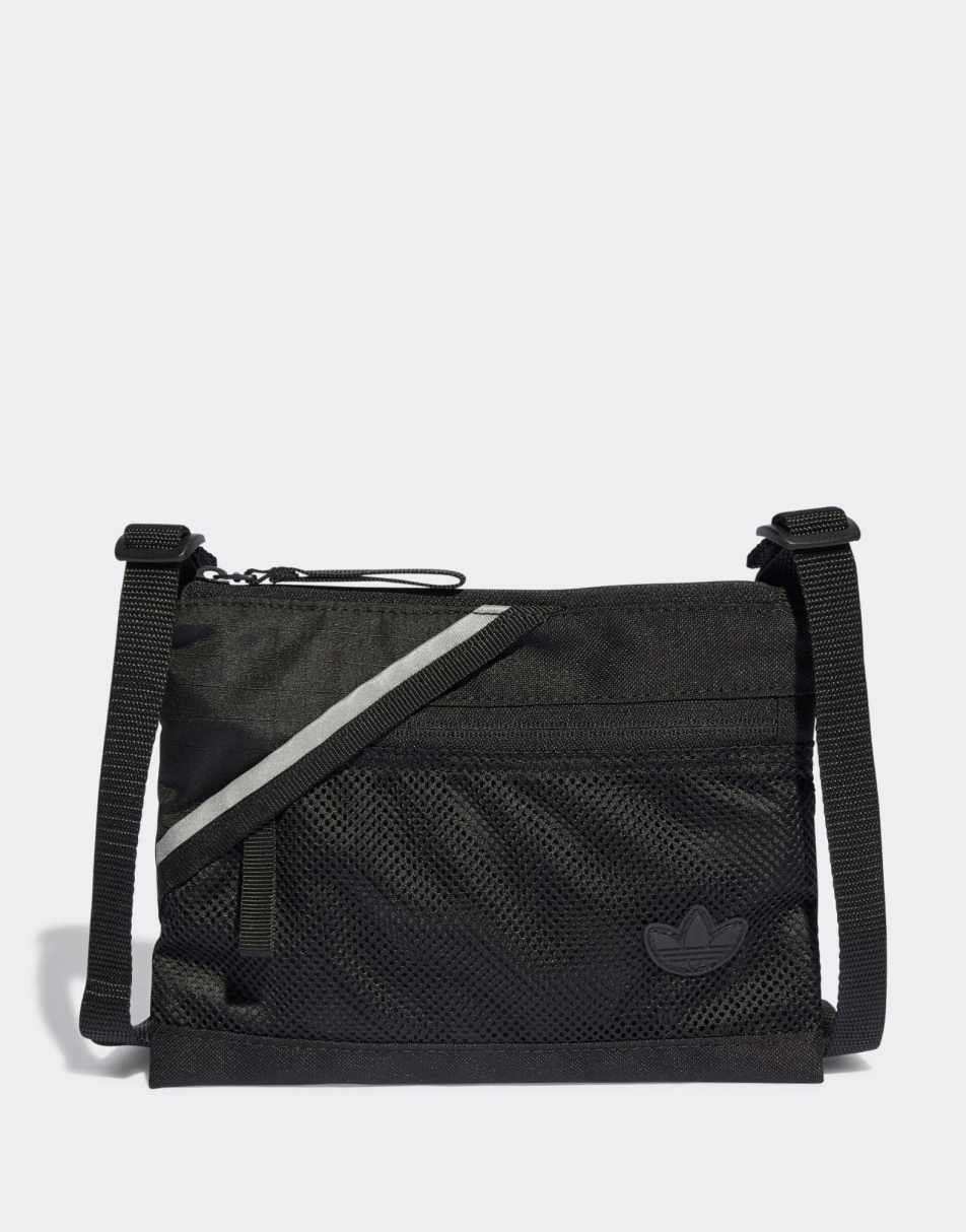 adidas Originals Adicolor shoulder bag in black