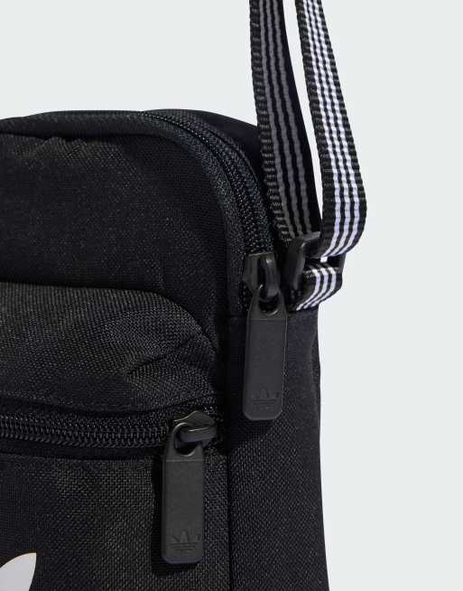 adidas Originals adicolor shoulder bag with large Trefoil in black | ASOS