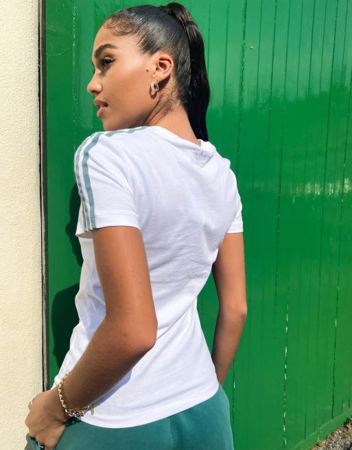 adidas Originals adicolor Slim fit T shirt met 3 Stripes in