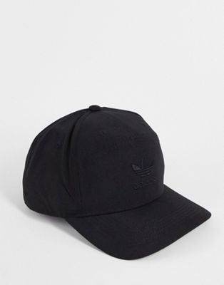 adidas Originals adicolor snapback cap in black