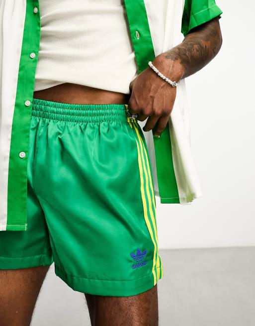 Adidas green soccer shorts sale