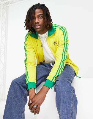 adidas Originals adicolor Football Nations World Cup Brazil track pants in  green