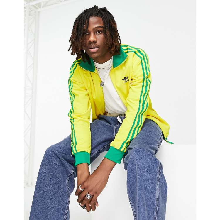 adidas Originals adicolor Soccer Nations World Cup Brazil track in yellow | ASOS