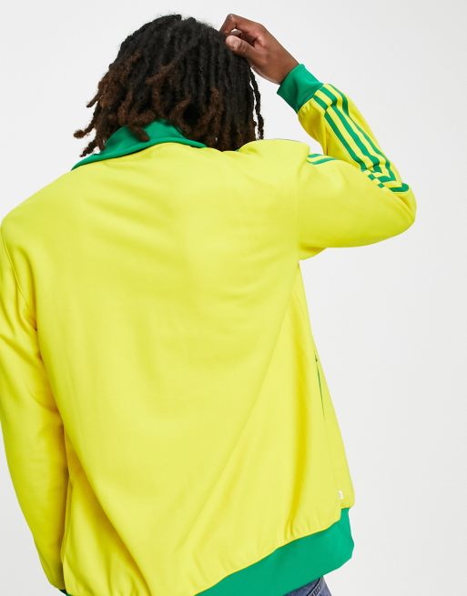 adidas Originals adicolor Soccer Nations World Cup Brazil track top in  yellow