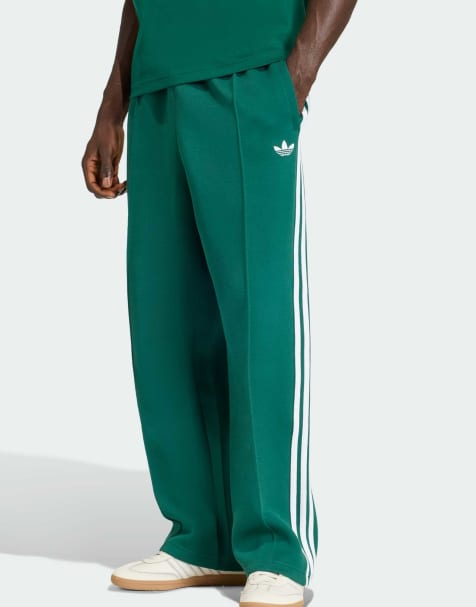adidas Originals – Adicolor Spacer – Gröna, baggy träningsbyxor - view 1