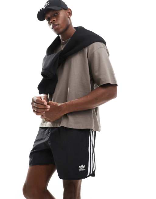 25SS新作ショートパンツ【ADIDAS】ADICOLOR 3S SPRINTER SHORTS adidas Adicolor 3-Stripes Sprinter Shorts - Black | Free