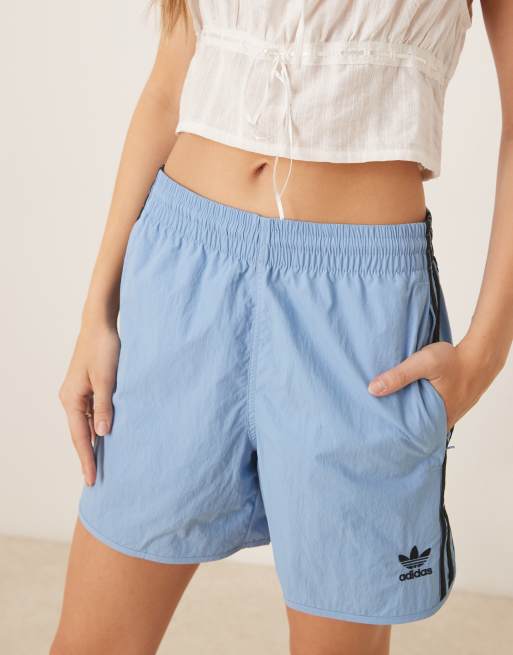 adidas Originals Adicolor sprinter shorts in blue