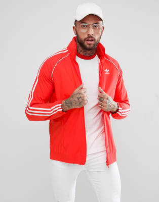 adidas giacca rossa