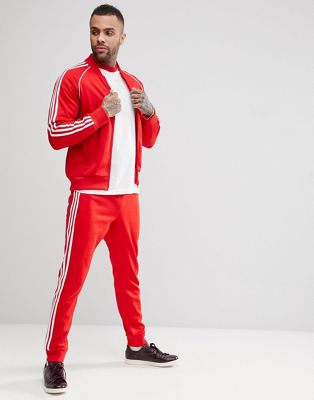 adidas Originals adicolor Superstar Joggers In Red CW1276 | ASOS
