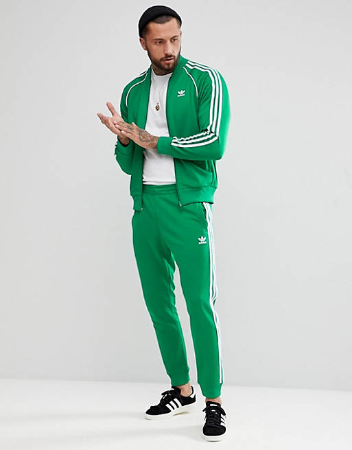 adidas Originals - adicolor Superstar - Joggingbroek in groen CW1278