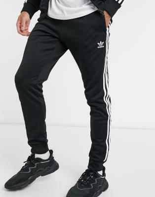 adidas men's slim 3 stripe sweatpants