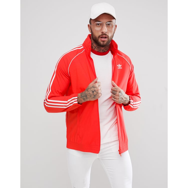 Adidas originals adicolor superstar track jacket in red cw1310 cheap