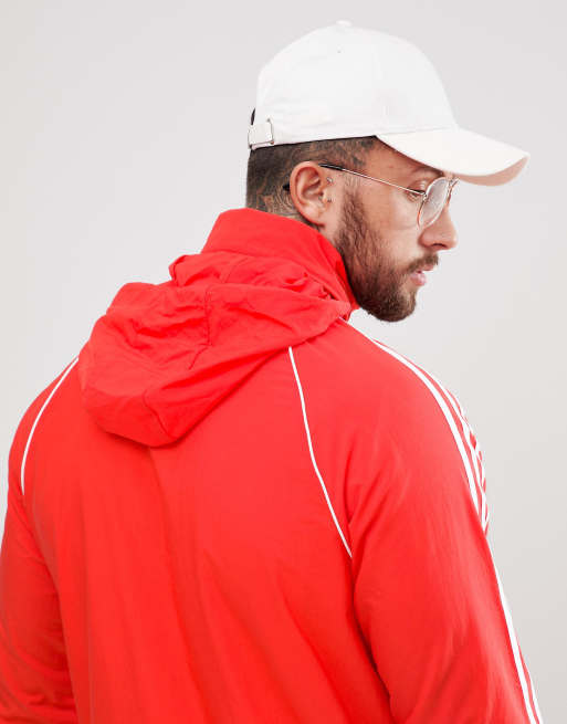 adidas Originals adicolor Superstar Track Jacket In Red CW1310