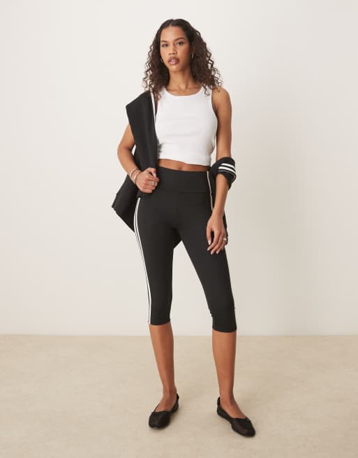adidas Originals – Adicolor – Svarta leggings i capristil