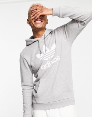 Sweats à capuche adidas Originals - adicolor - Sweat à capuche avec logo trèfle - Gris