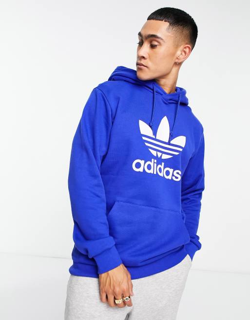 Sweat bleu adidas sales
