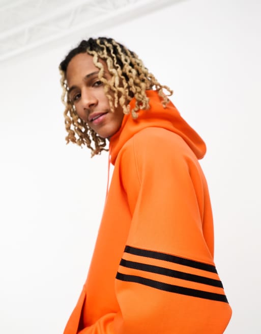 Sweat a 2025 capuche adidas orange