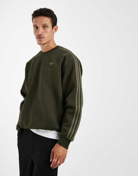 adidas Originals - Adicolor - Sweat ras de cou oversize à 3 bandes - Cargo de nuit - view 1