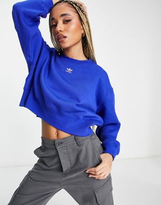 adidas Originals Adicolor sweatshirt in bright blue