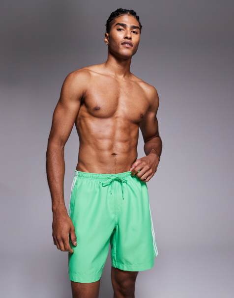 adidas Originals Adicolor swim shorts in green - view 1
