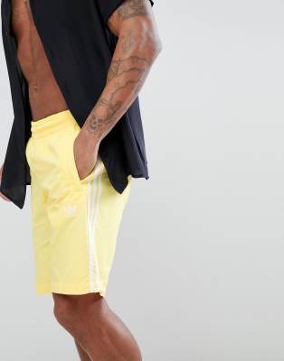 yellow adidas swim shorts
