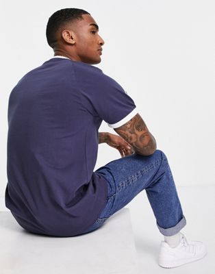 Homme adidas Originals - adicolor - T-shirt à trois bandes - Bleu marine ombré