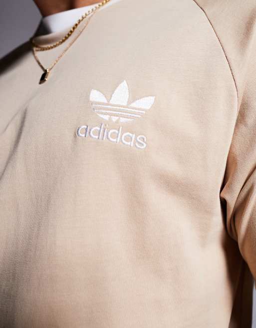 Beige adidas sweatshirt sales