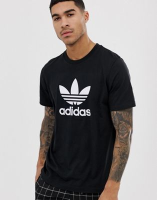 adidas Originals - adicolor - T-shirt con logo a trifoglio nera cw0709 |  ASOS