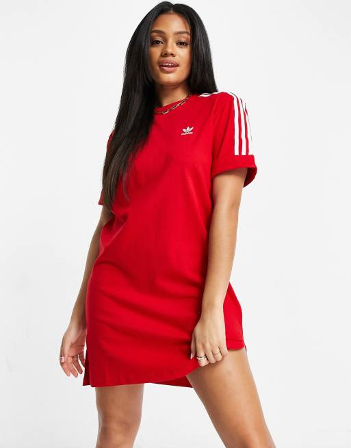 Red t hot sale shirt dress